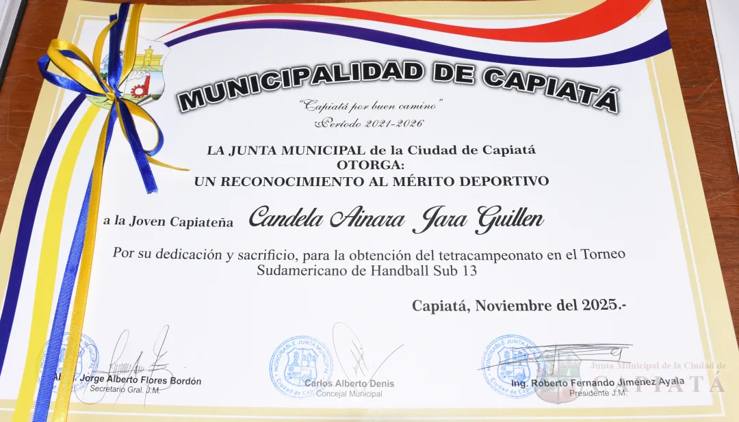 Foto 30 de Reconocimiento a jóvenes capiateñas destacadas en el Handball a nivel nacional e internacional