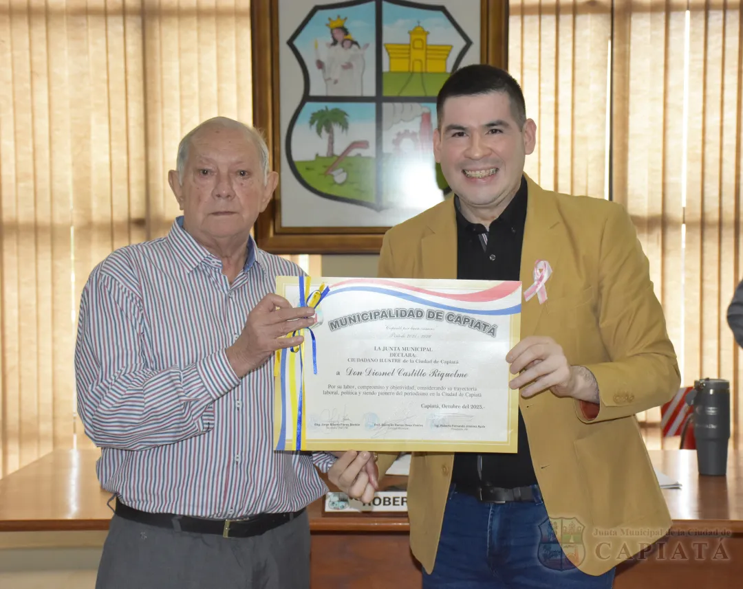 Foto 13 de Don Diosnel Castillo Riquelme, pionero del periodismo capiateño, declarado “Ciudadano Ilustre de la ciudad de Capiatá”