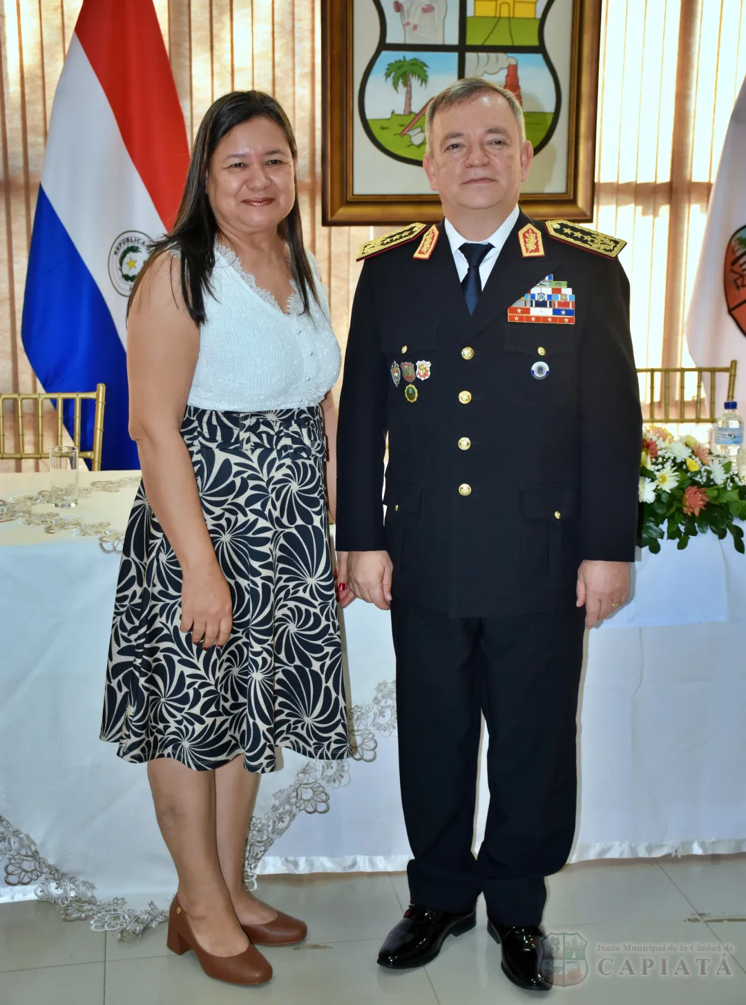 Foto 3 de Acto de reconocimiento como “Ciudadano Ilustre de Capiatá” al Comandante de la Policía Nacional, Crio. Gral. César Silguero Lobos