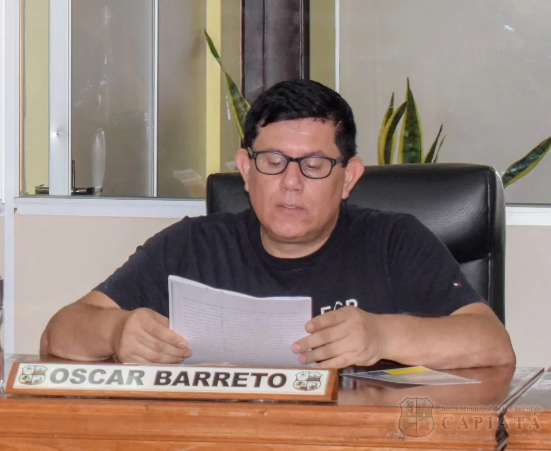 Foto 5 de SESION ORDINARIA DE LA JUNTA MUNICIPAL DE CAPIATA: Notas Recibidas, Nota Remitida y Expedientes Dictaminados