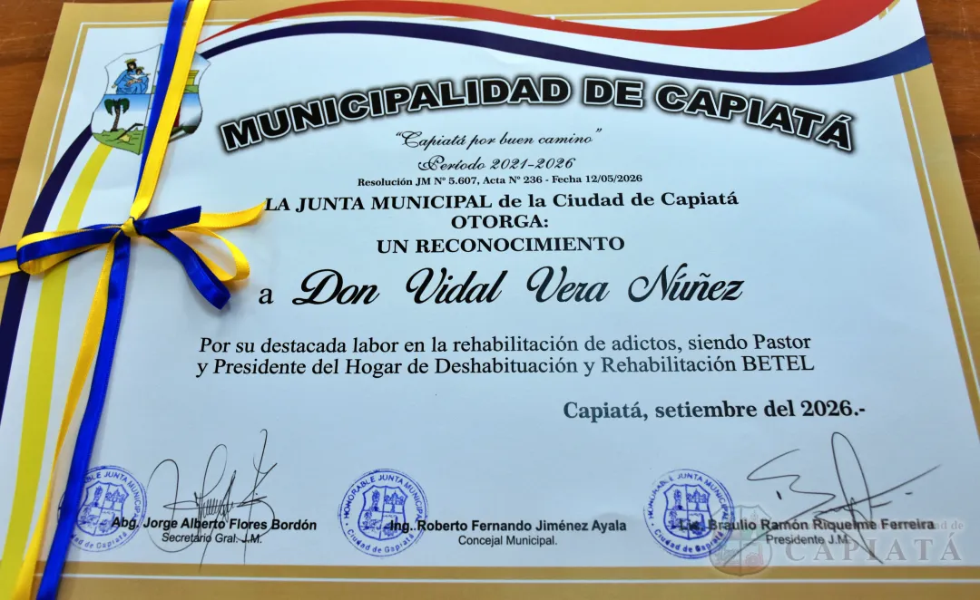 Foto 14 de Reconocimiento al Mérito a la Fundación Betel “por su destacada labor en la rehabilitación de adictos”