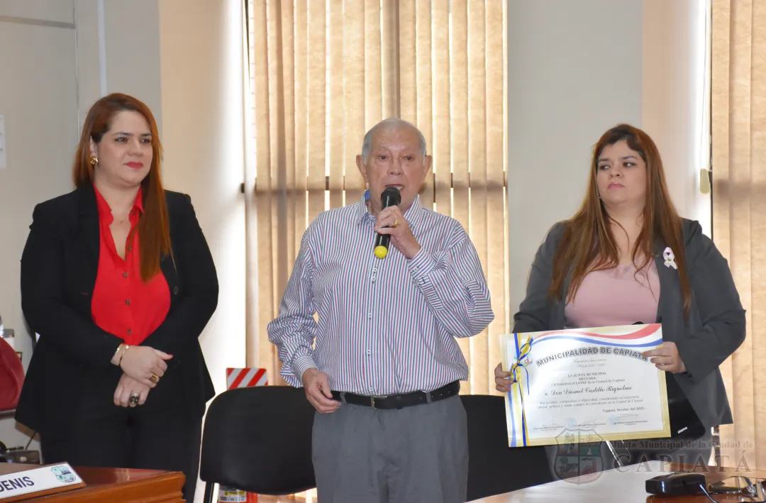 Foto 12 de Don Diosnel Castillo Riquelme, pionero del periodismo capiateño, declarado “Ciudadano Ilustre de la ciudad de Capiatá”
