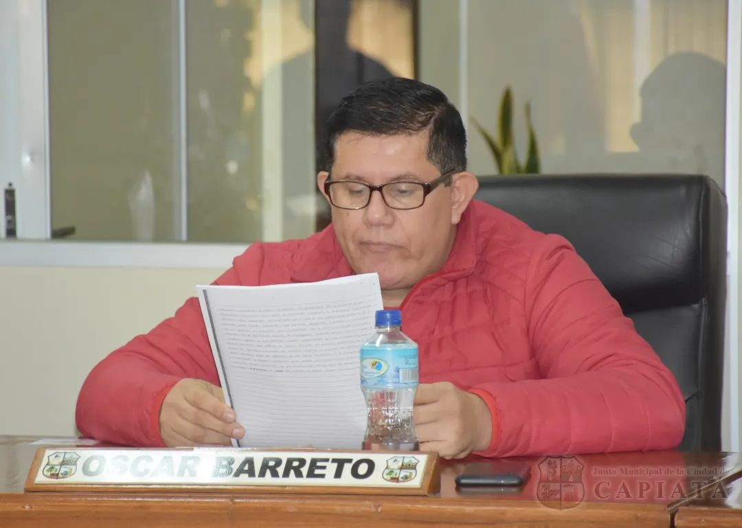 Foto 6 de SESION ORDINARIA DE LA JUNTA MUNICIPAL DE CAPIATA: Notas Recibidas y Expedientes Dictaminados