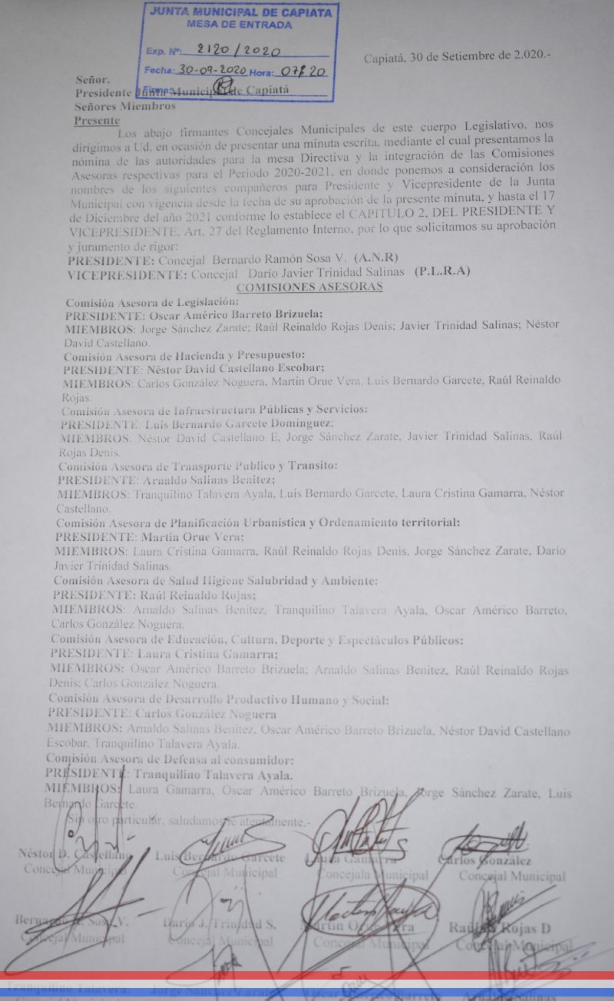 Foto 7 de Conformada la Mesa Directiva, periodo 2020 - 2021