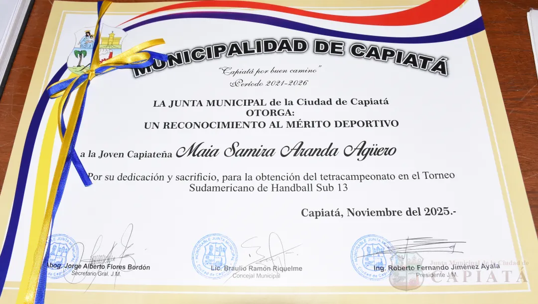 Foto 29 de Reconocimiento a jóvenes capiateñas destacadas en el Handball a nivel nacional e internacional