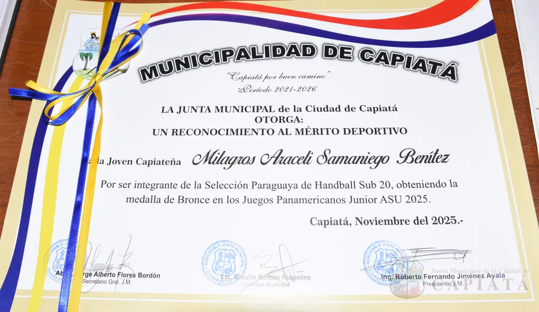 Foto 31 de Reconocimiento a jóvenes capiateñas destacadas en el Handball a nivel nacional e internacional