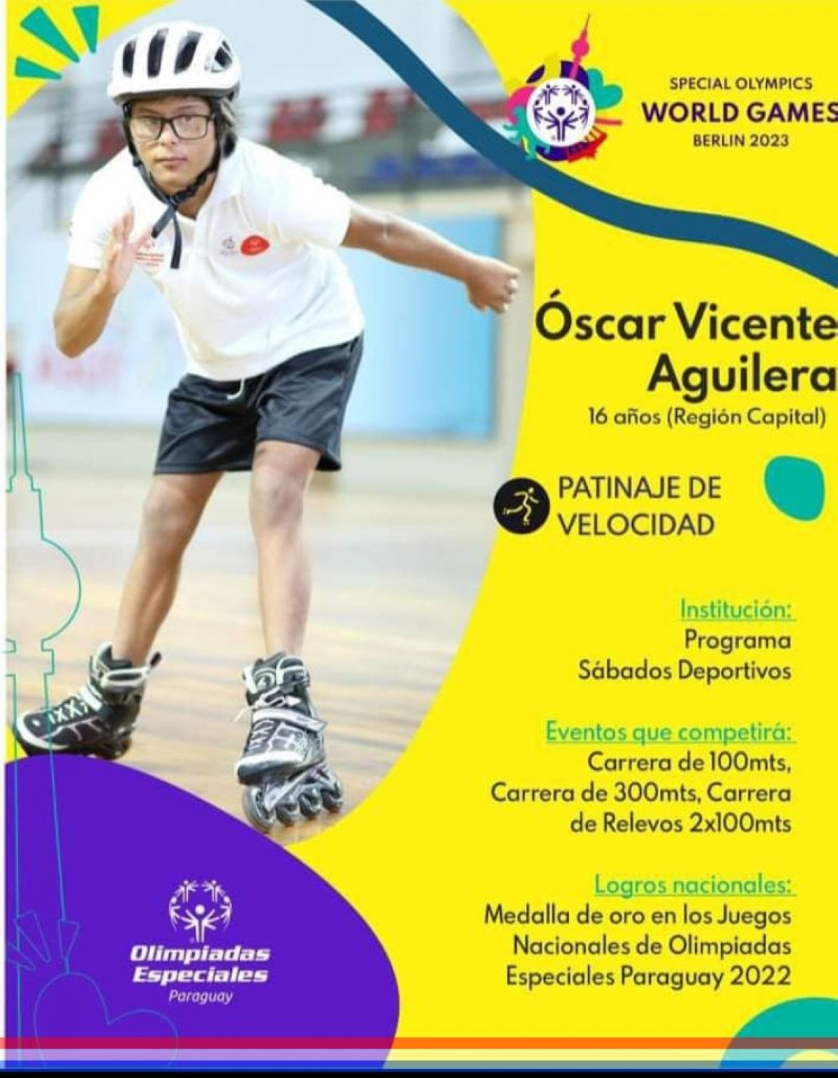 Foto 8 de Concejal Jiménez propone Reconocimiento al Mérito al joven atleta capiateño Oscar Vicente Aguilera Núñez