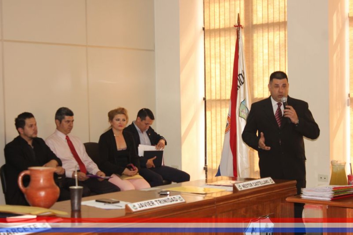 Foto 1 de Visita de representantes de la Cámara de Comercio, Industria y Servicios de la ciudad de Capiatá a la plenaria