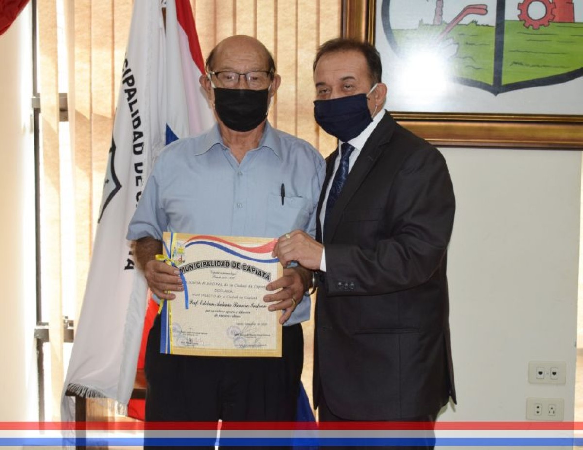 Foto 28 de El Prof. Esteban Antonio Romero Insfrán recibió el reconocimiento como Hijo Dilecto de la ciudad de Capiatá