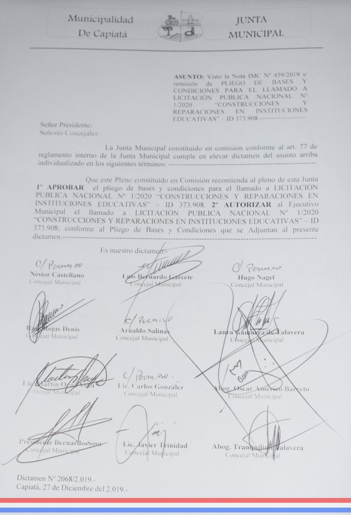 Foto 11 de Aprobaron pliego de bases y condiciones para el llamado a Licitación Pública Nacional Nº 1/2020 "Construcciones y reparaciones en instituciones educativas"