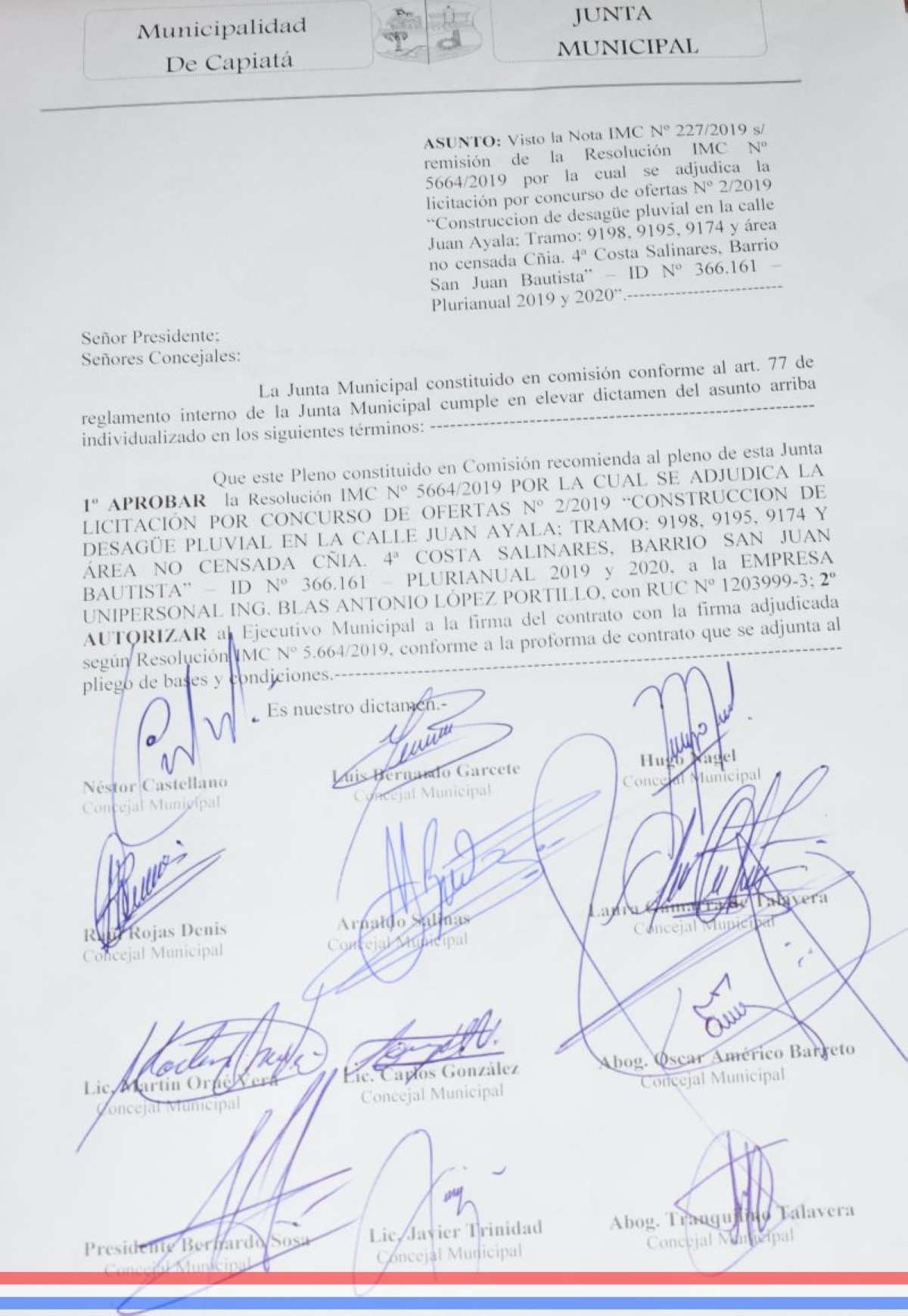 Foto 9 de Aprobaron adjudicación para la construcción de desague pluvial en el barrio San Juan Bautista de la Cía. 4ª Costa Salinares