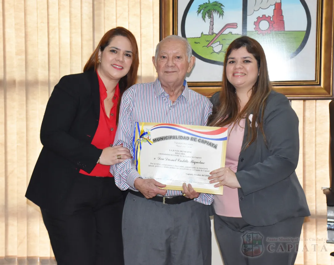 Foto 1 de Don Diosnel Castillo Riquelme, pionero del periodismo capiateño, declarado “Ciudadano Ilustre de la ciudad de Capiatá”