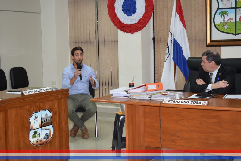 Visita de representante de la empresa encargada de la construcción del segundo puente sobre el arroyo Capiatá en ruta II