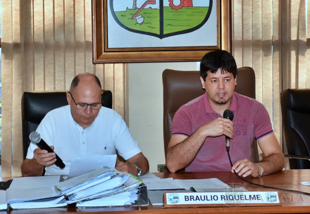 SESION ORDINARIA DE LA JUNTA MUNICIPAL DE CAPIATA: Notas Recibidas, Notas Remitidas y Expedientes Dictaminados