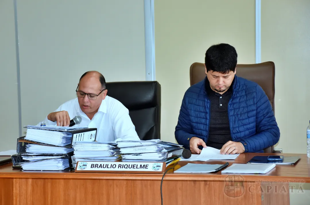 SESION ORDINARIA DE LA JUNTA MUNICIPAL DE CAPIATA: Notas Recibidas y Expedientes Dictaminados