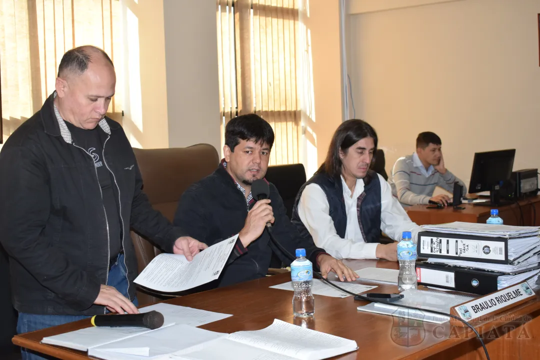 SESION ORDINARIA DE LA JUNTA MUNICIPAL DE CAPIATA: Notas Recibidas y Expedientes Dictaminados