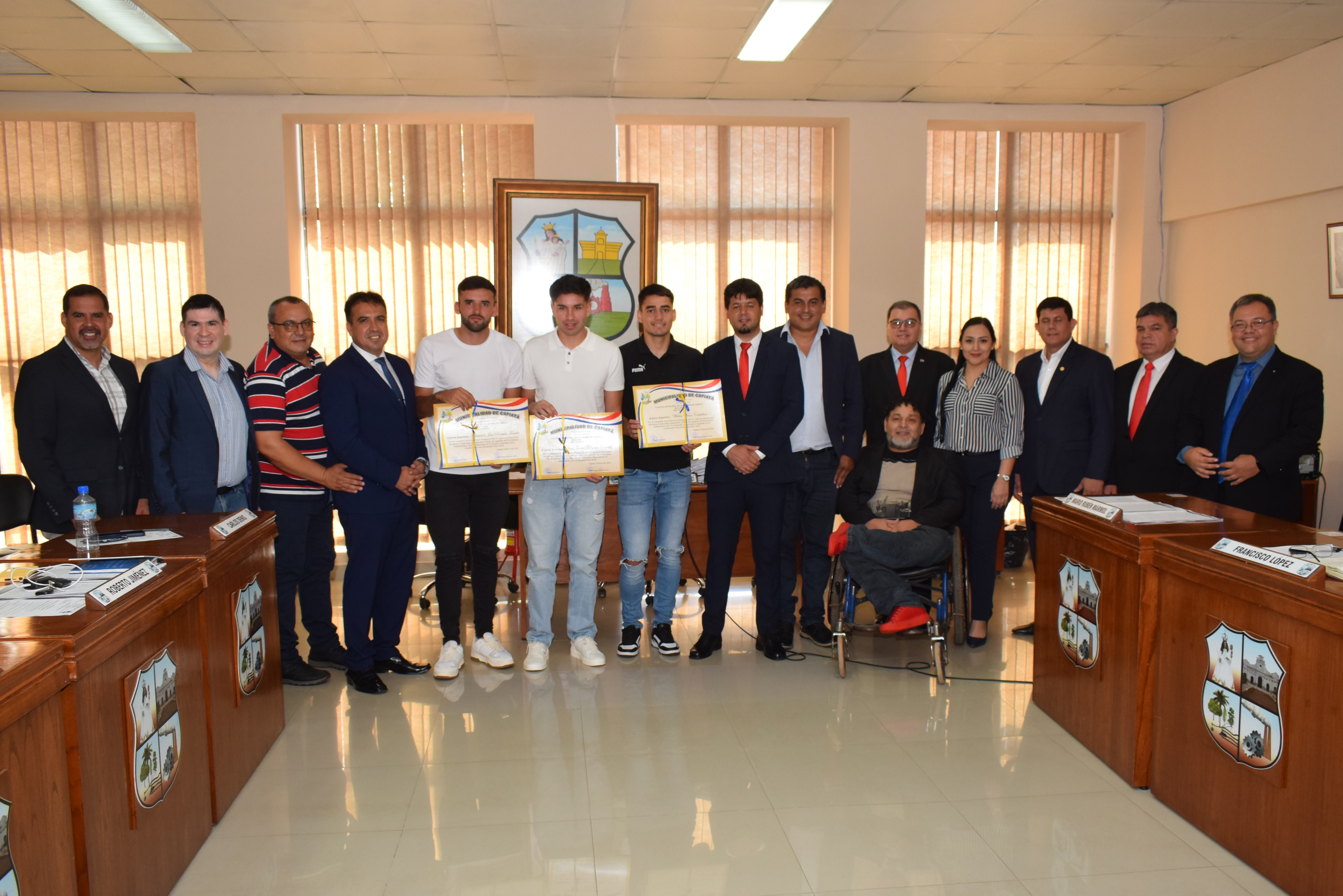 Reconocimiento como “Hijos Dilectos de la ciudad de Capiatá” a tres campeones Pre Olímpicos