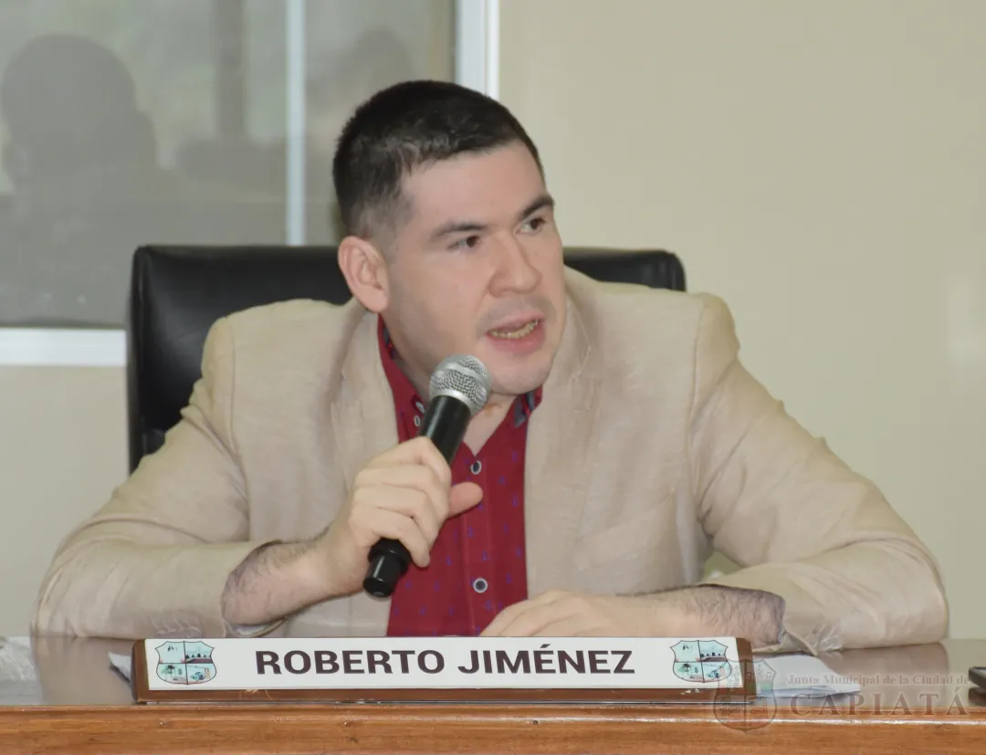 SESION ORDINARIA DE LA JUNTA MUNICIPAL DE CAPIATA Concejal Jiménez solicita “Reconocimiento al Mérito” a Comisión de Seguridad Ciudadana de Posta Ybyraró por su lucha contra la inseguridad