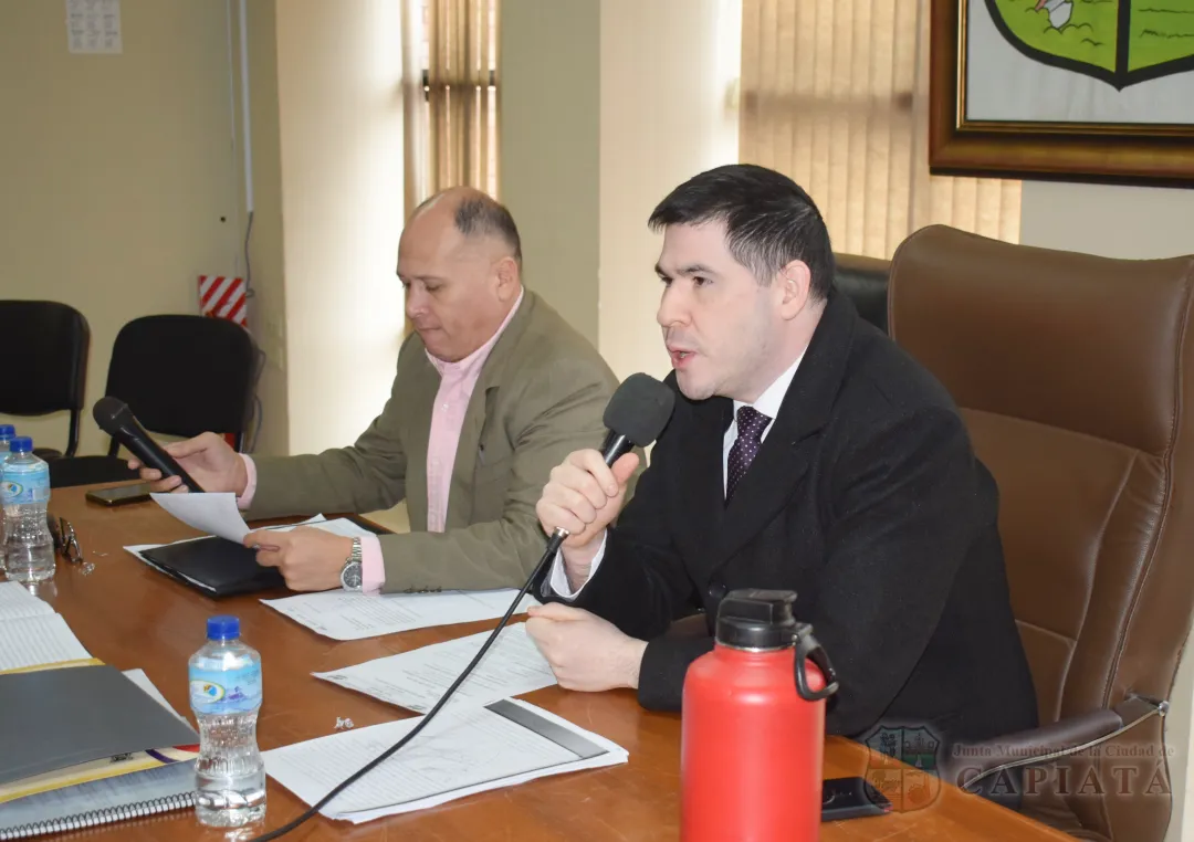 SESION ORDINARIA DE LA JUNTA MUNICIPAL DE CAPIATA: Notas Recibidas, Nota Remitida y Expedientes Dictaminados
