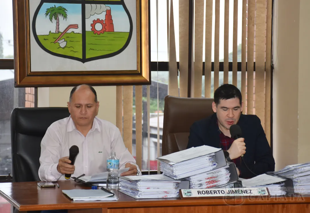 SESION ORDINARIA DE LA JUNTA MUNICIPAL DE CAPIATA: Notas Recibidas y Expedientes Dictaminados