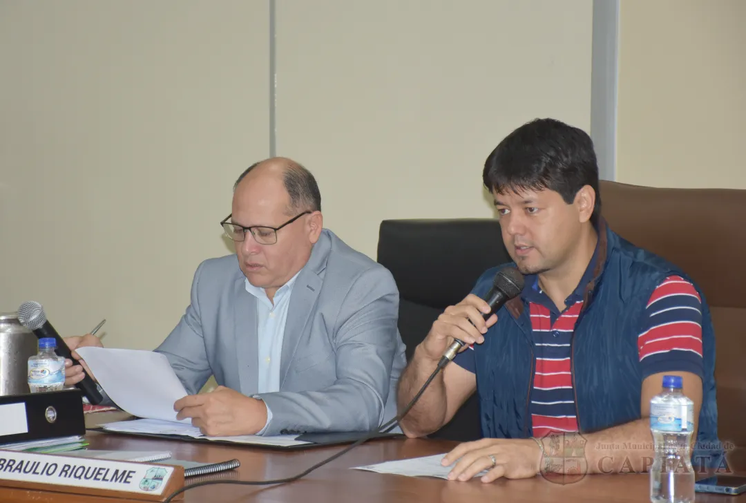 SESION ORDINARIA DE LA JUNTA MUNICIPAL DE CAPIATA: Notas Recibidas y Expedientes Dictaminados