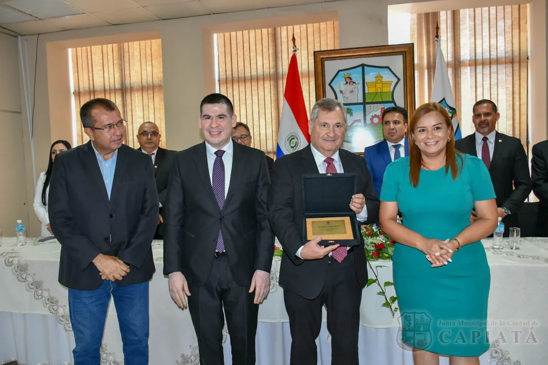 Sr. Ministro de la Corte Suprema de Justicia, Dr. Eugenio Jiménez Rolón, “Hijo Dilecto de la ciudad de Capiatá”