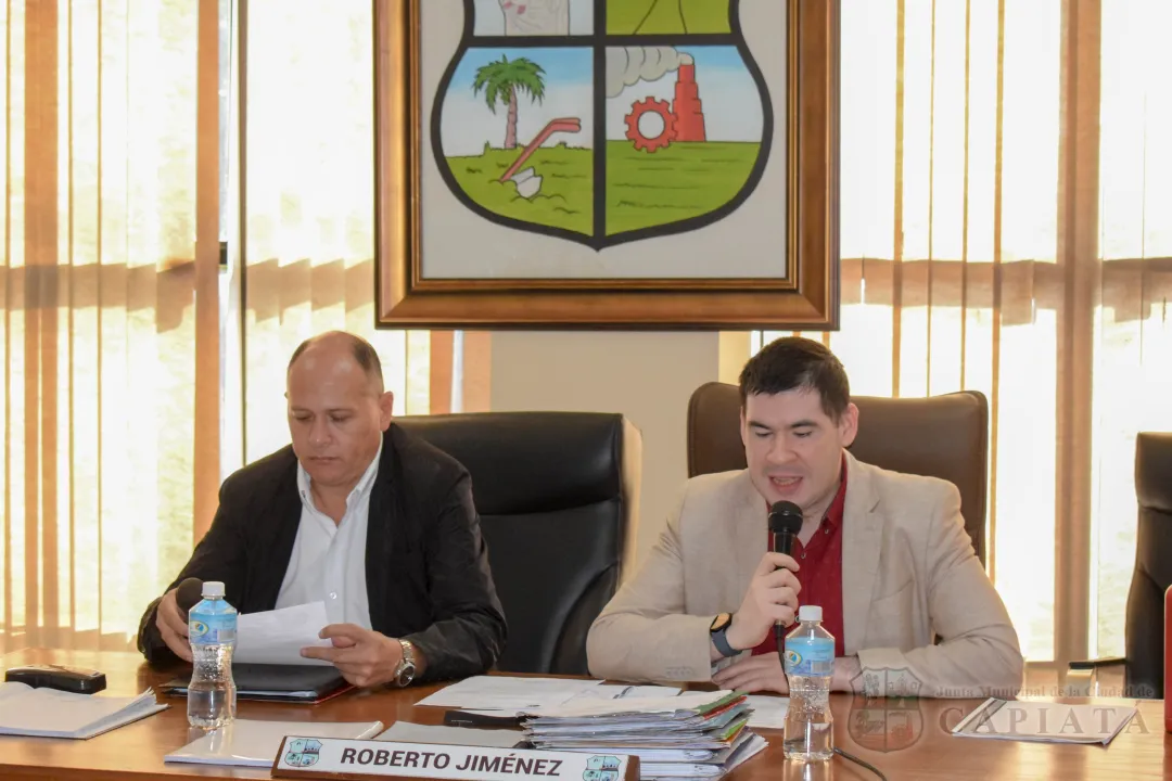 SESION ORDINARIA DE LA JUNTA MUNICIPAL DE CAPIATA: Notas Recibidas y Expedientes Dictaminados