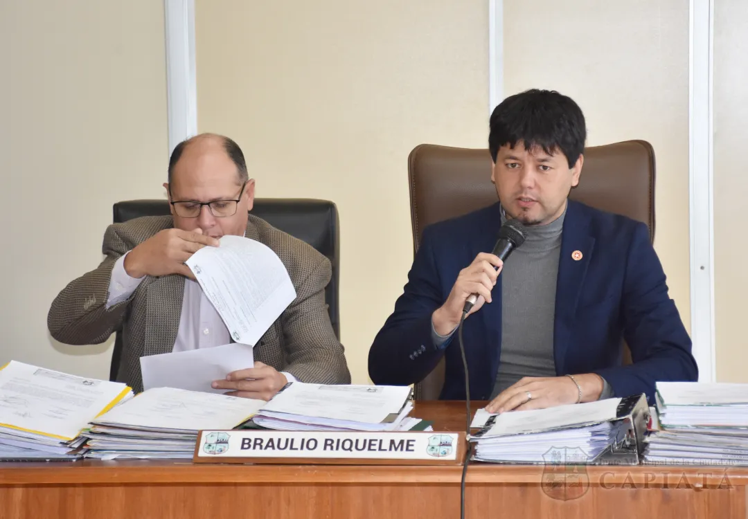 SESION ORDINARIA DE LA JUNTA MUNICIPAL DE CAPIATA: Notas Recibidas y Expedientes Dictaminados