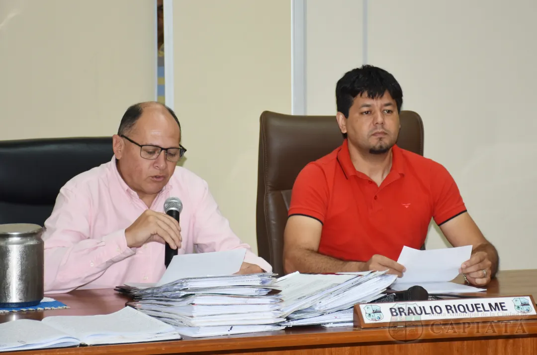 SESION ORDINARIA DE LA JUNTA MUNICIPAL DE CAPIATA: Notas Recibidas y Expedientes Dictaminados