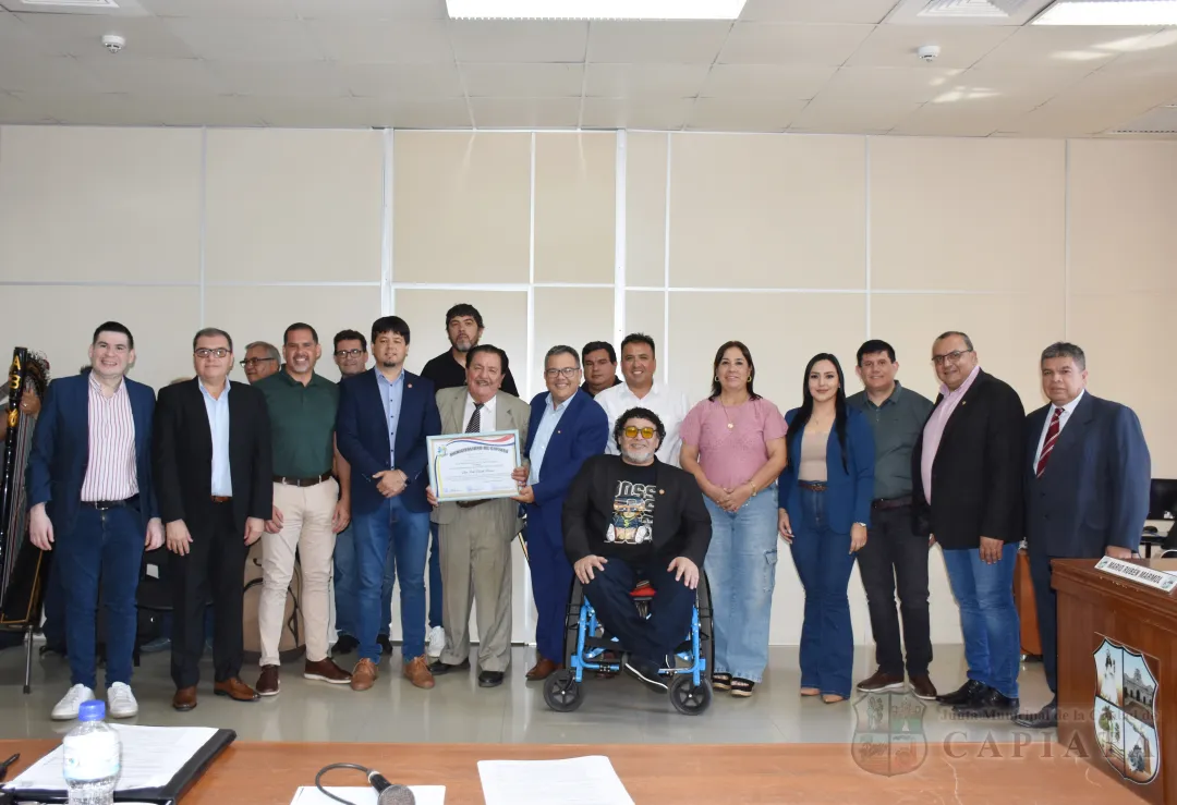 Don Pablo Vicente Barrios, “El Soldado Cantor” recibió reconocimiento como “Ilustre Artista Capiateño”