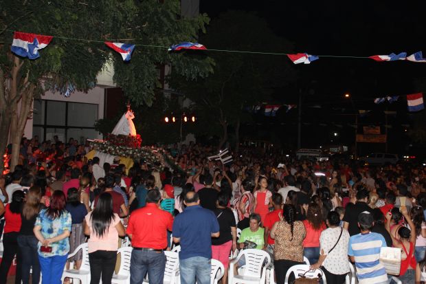 Serenata a la Virgen de la Candelaria en ruta 1