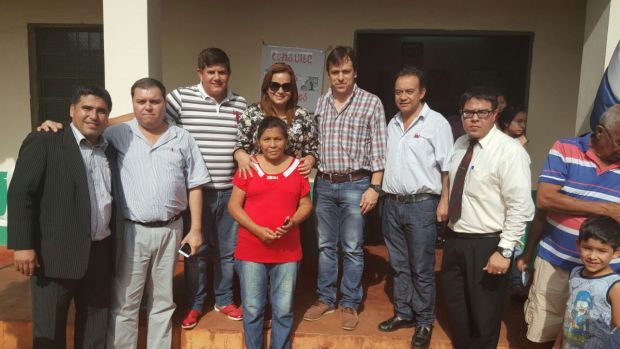 Concejales presentes en el Gobierno barrial realizado en la Cía. 16ª Urugua’y