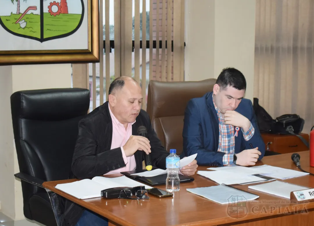 SESION ORDINARIA DE LA JUNTA MUNICIPAL DE CAPIATA: Notas Recibidas y Expedientes Dictaminados