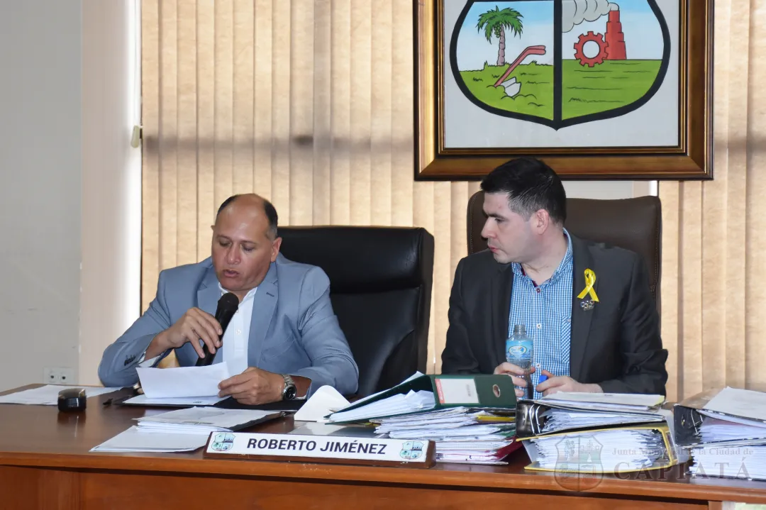 SESION ORDINARIA DE LA JUNTA MUNICIPAL DE CAPIATA: Notas Recibidas y Expedientes Dictaminados