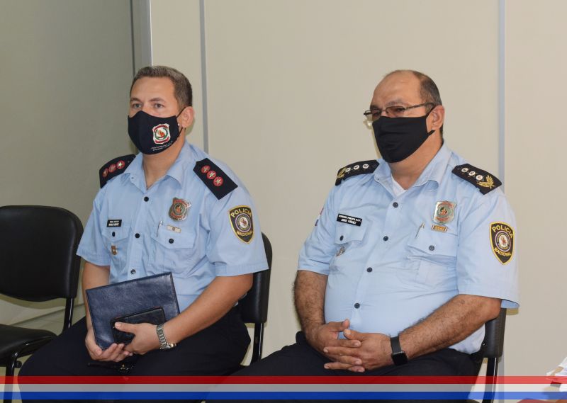Autoridades policiales participaron de la sesión de hoy para coordinar acciones de prevención ante el avance del COVID - 19