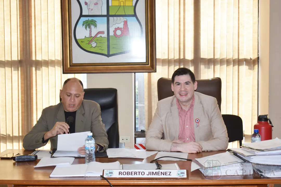 SESION ORDINARIA DE LA JUNTA MUNICIPAL DE CAPIATA: Notas Recibidas y Expedientes Dictaminados