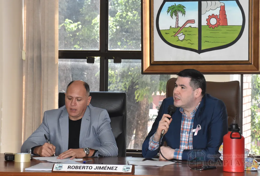 SESION ORDINARIA DE LA JUNTA MUNICIPAL DE CAPIATA: Notas Recibidas, Nota Remitida y Expedientes Dictaminados