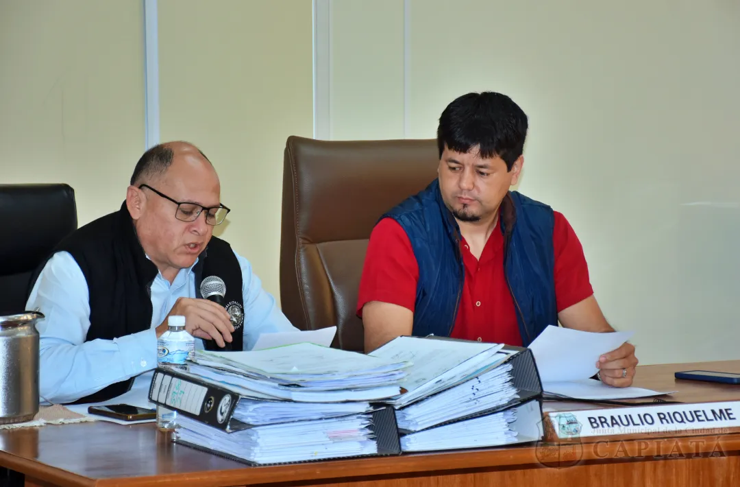 SESION ORDINARIA DE LA JUNTA MUNICIPAL DE CAPIATA: Notas Recibidas y Expedientes Dictaminados