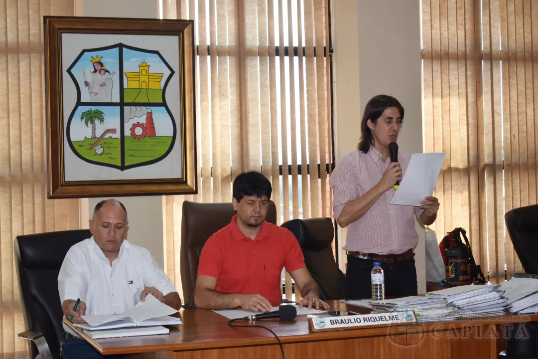 SESION ORDINARIA DE LA JUNTA MUNICIPAL DE CAPIATA: Notas Recibidas y Expedientes Dictaminados