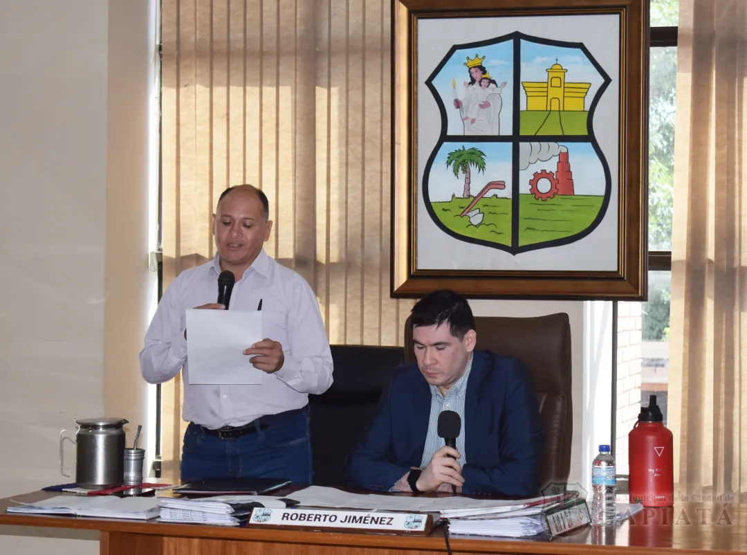 SESION ORDINARIA DE LA JUNTA MUNICIPAL DE CAPIATA: Notas Recibidas y Expedientes Dictaminados
