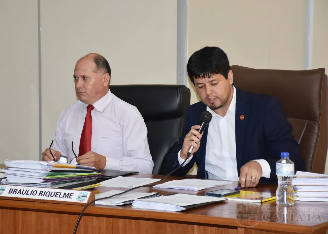 SESION ORDINARIA DE LA JUNTA MUNICIPAL DE CAPIATA: Notas Recibidas y Expedientes Dictaminados