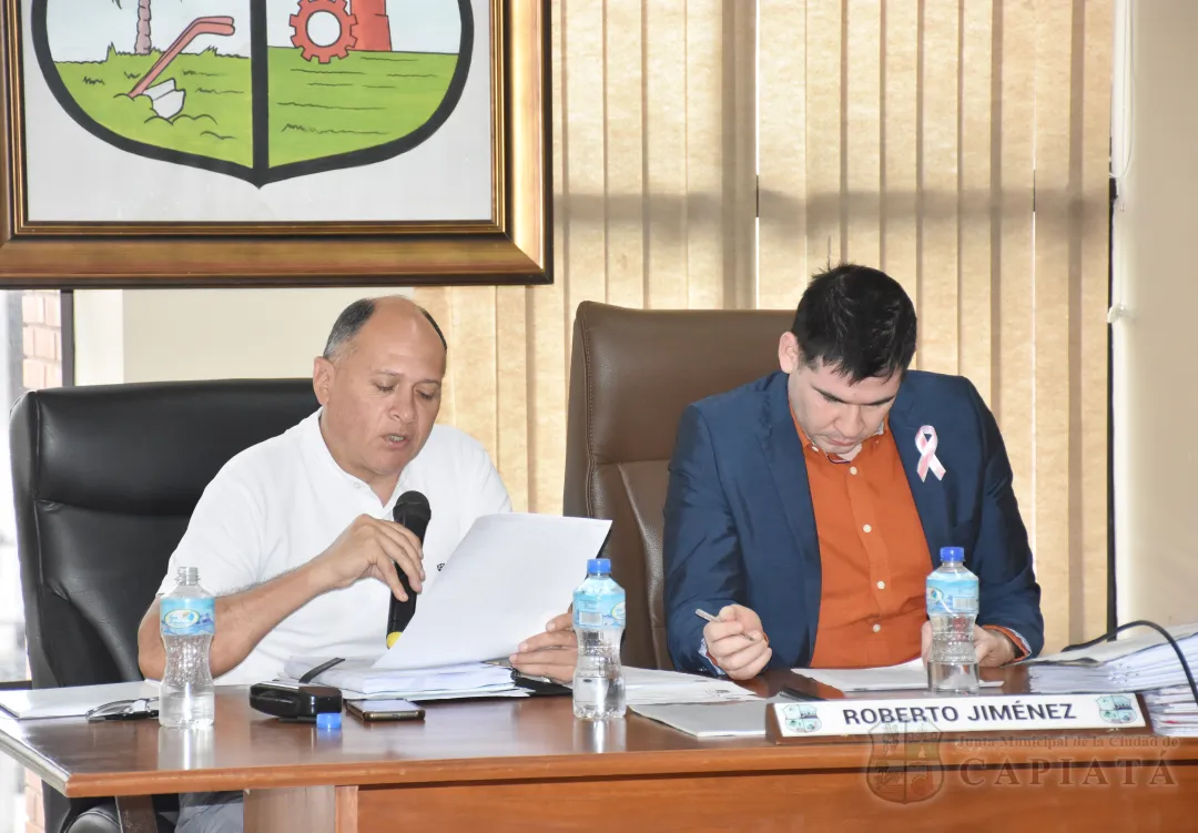 SESION ORDINARIA DE LA JUNTA MUNICIPAL DE CAPIATA: Notas Recibidas y Expedientes Dictaminados
